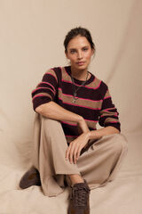 Slowlove Jersey rayas Vino