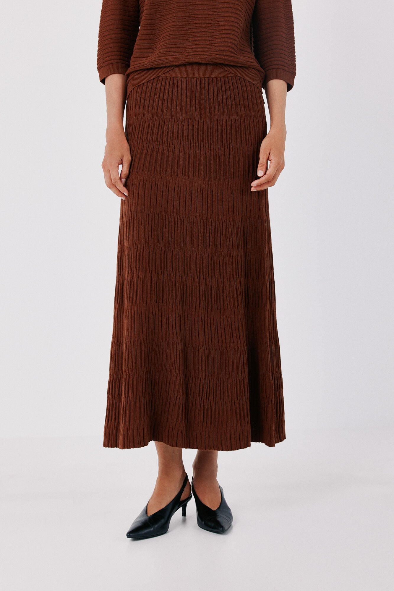 Cortefiel Knit midi skirt