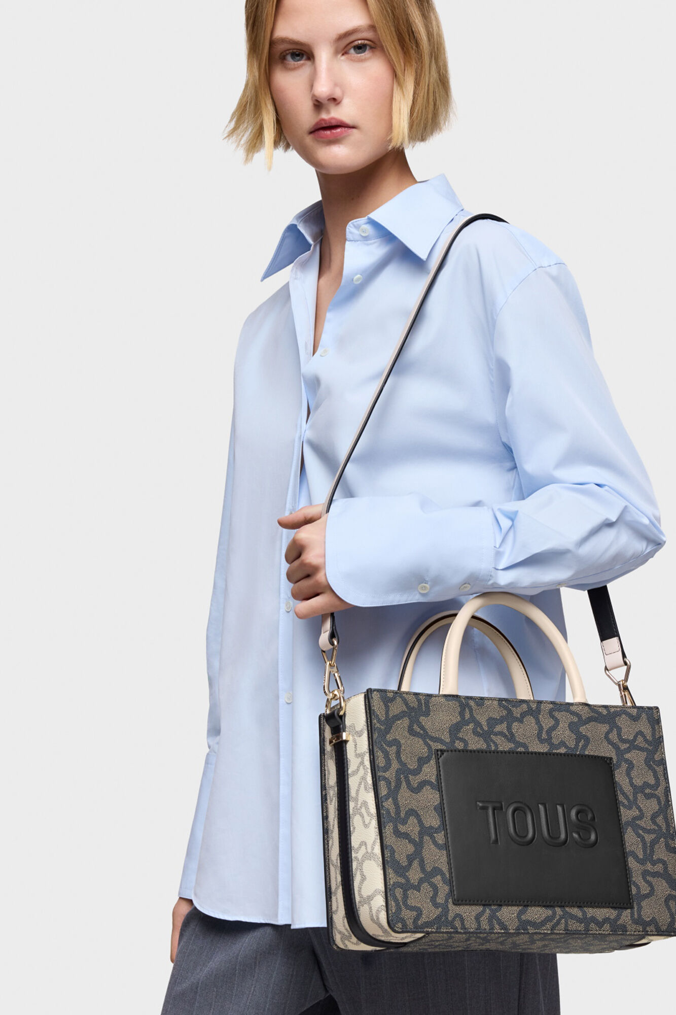 Tous Amaya black Kaos Icon medium shopper Printed brown