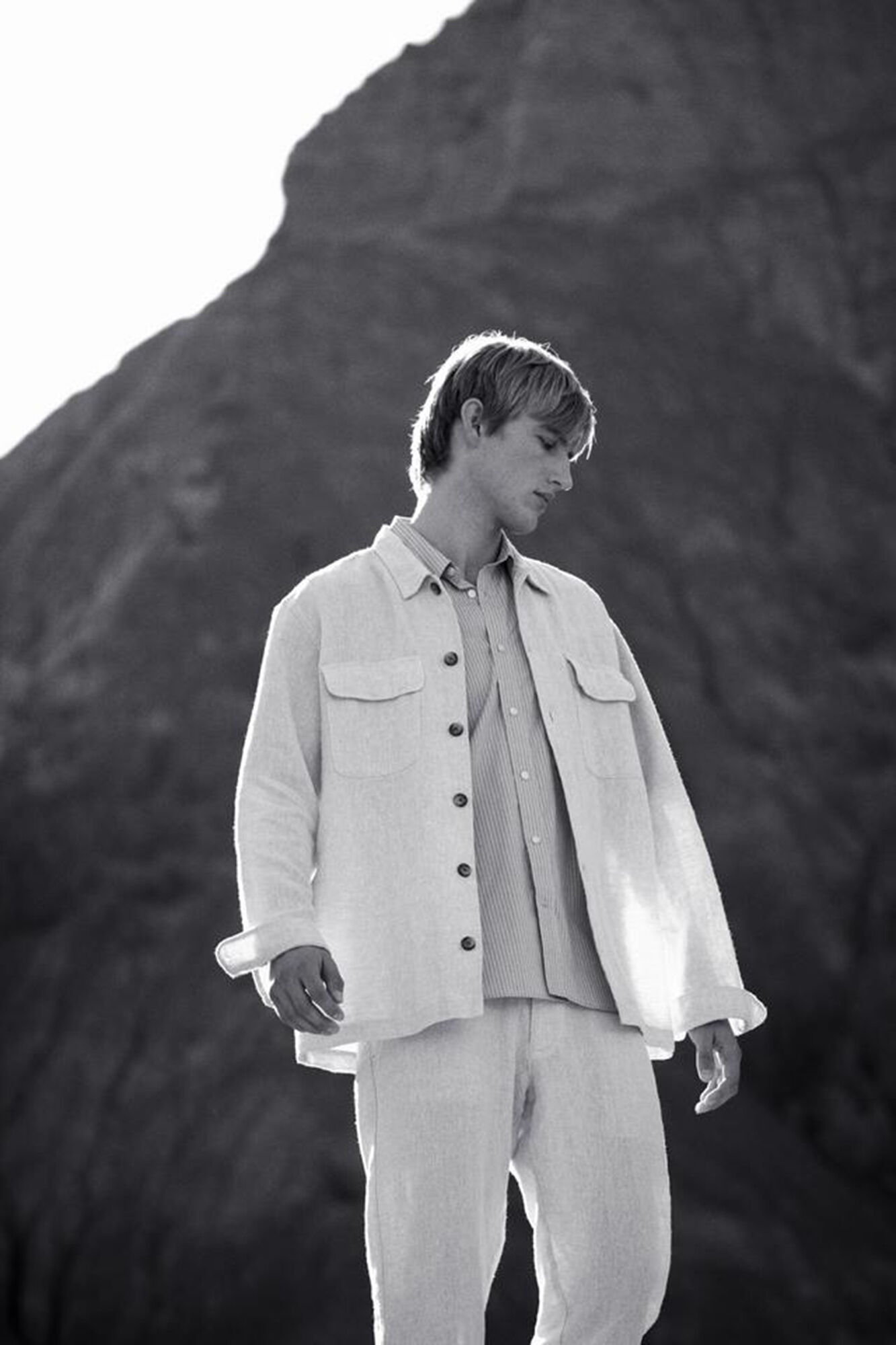 Selected Sobrecamisa de linho Branco