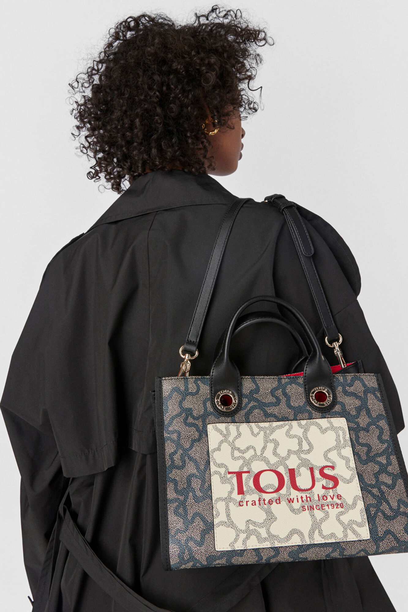 Tous Amaya Kaos Icon medium black shopper bag Multicolour