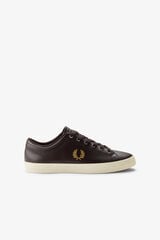 Fred Perry Sapatilha Baseline em pele Castanho