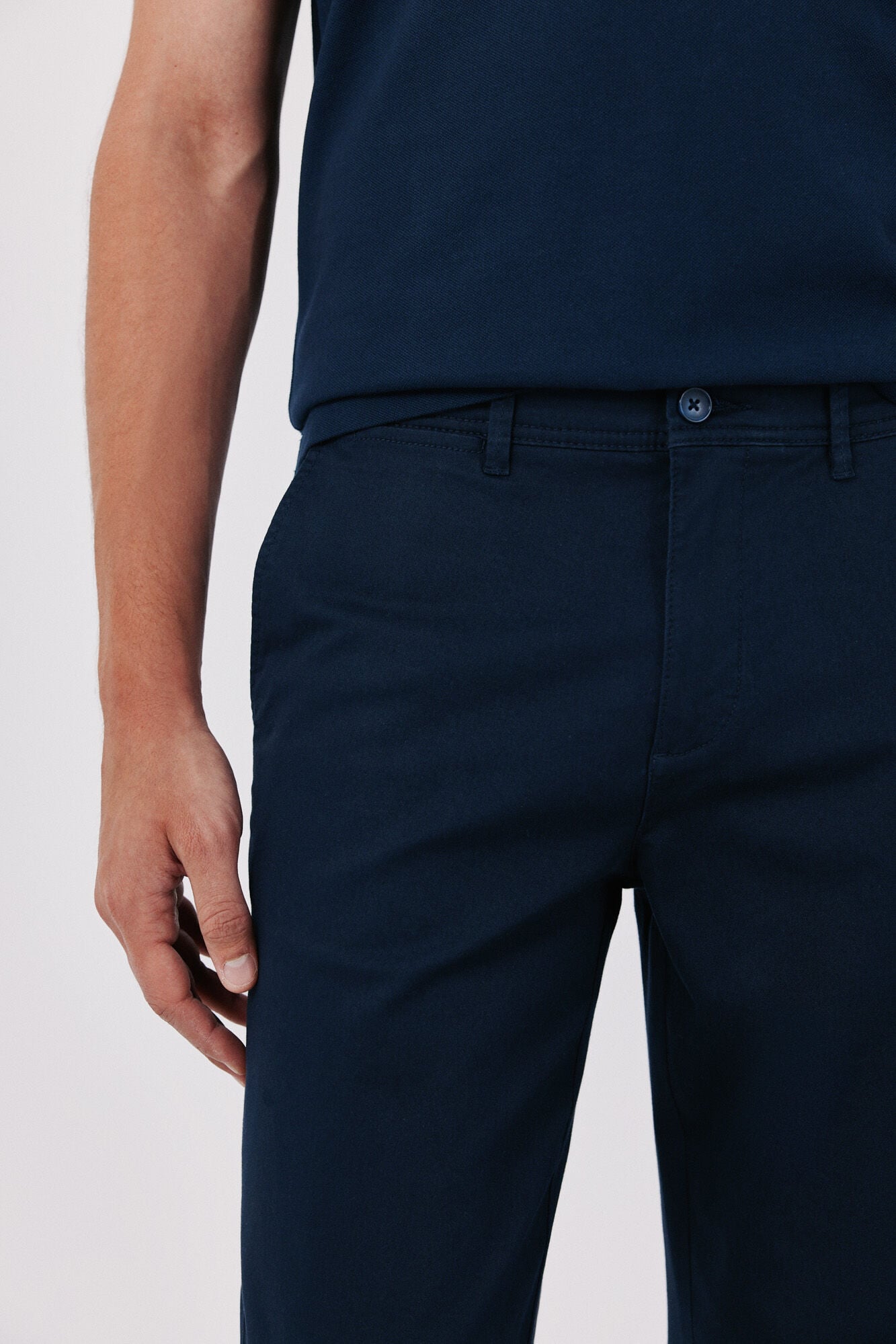 Cortefiel Cal&ccedil;as chino b&aacute;sicas leves regular Azul