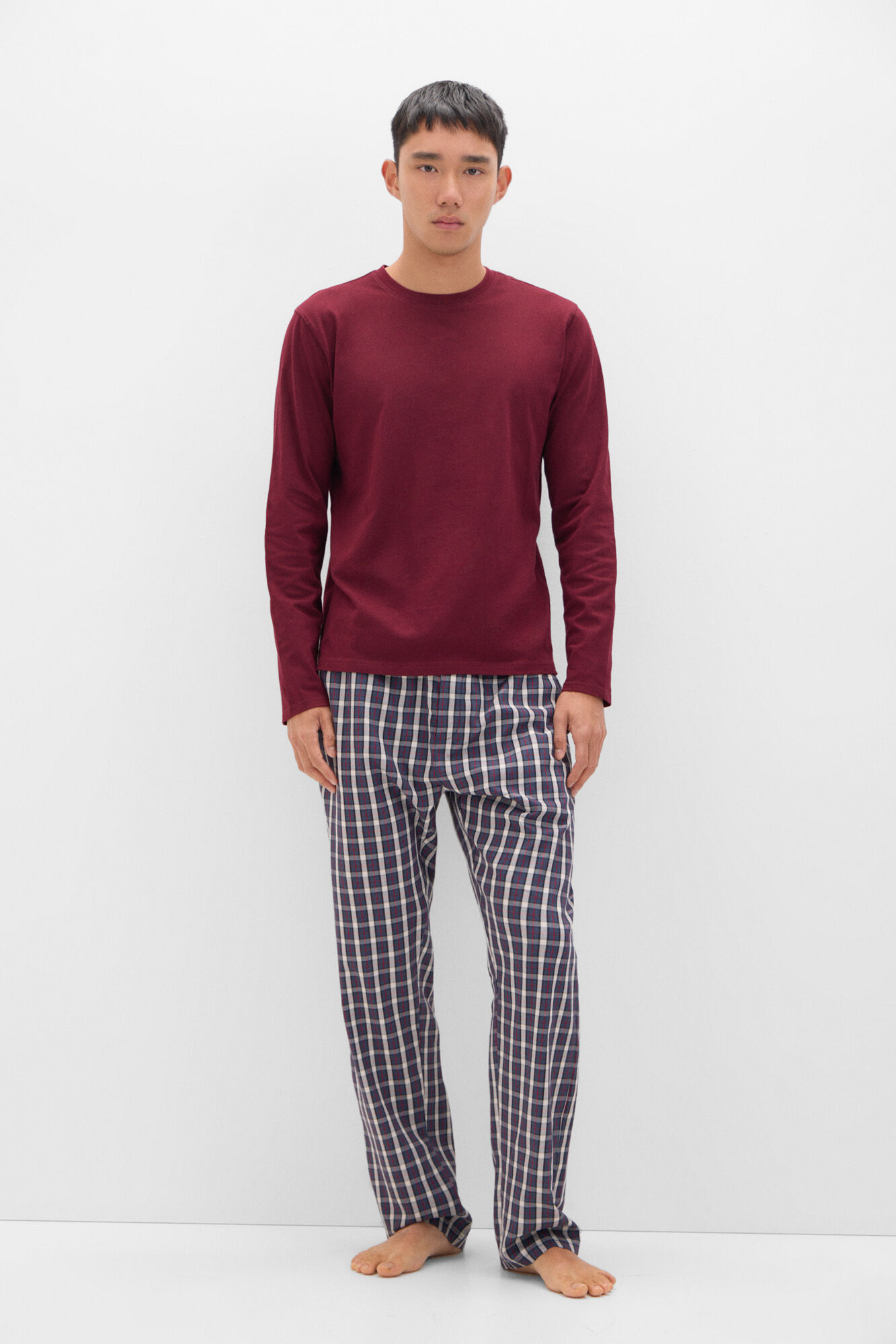 Cortefiel Conjunto de pijama malha e tecido Granada