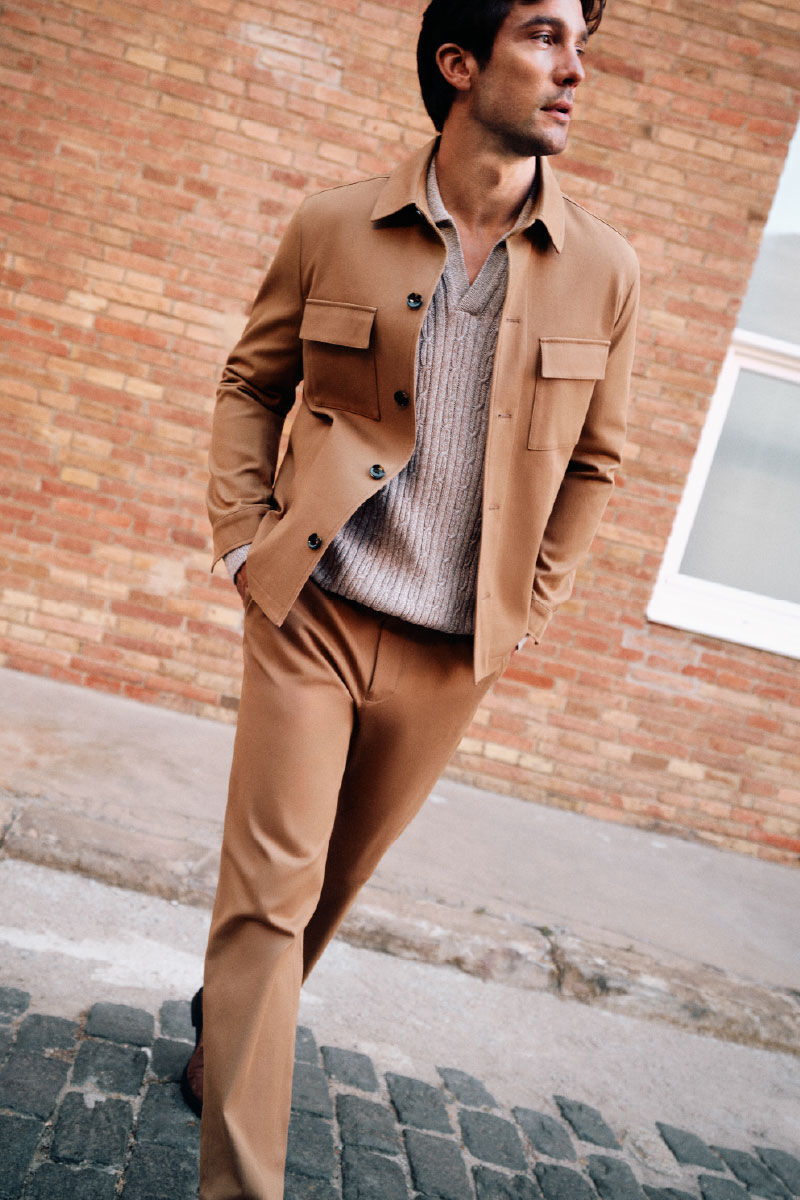 Cortefiel Toasted coordinated suit trousers