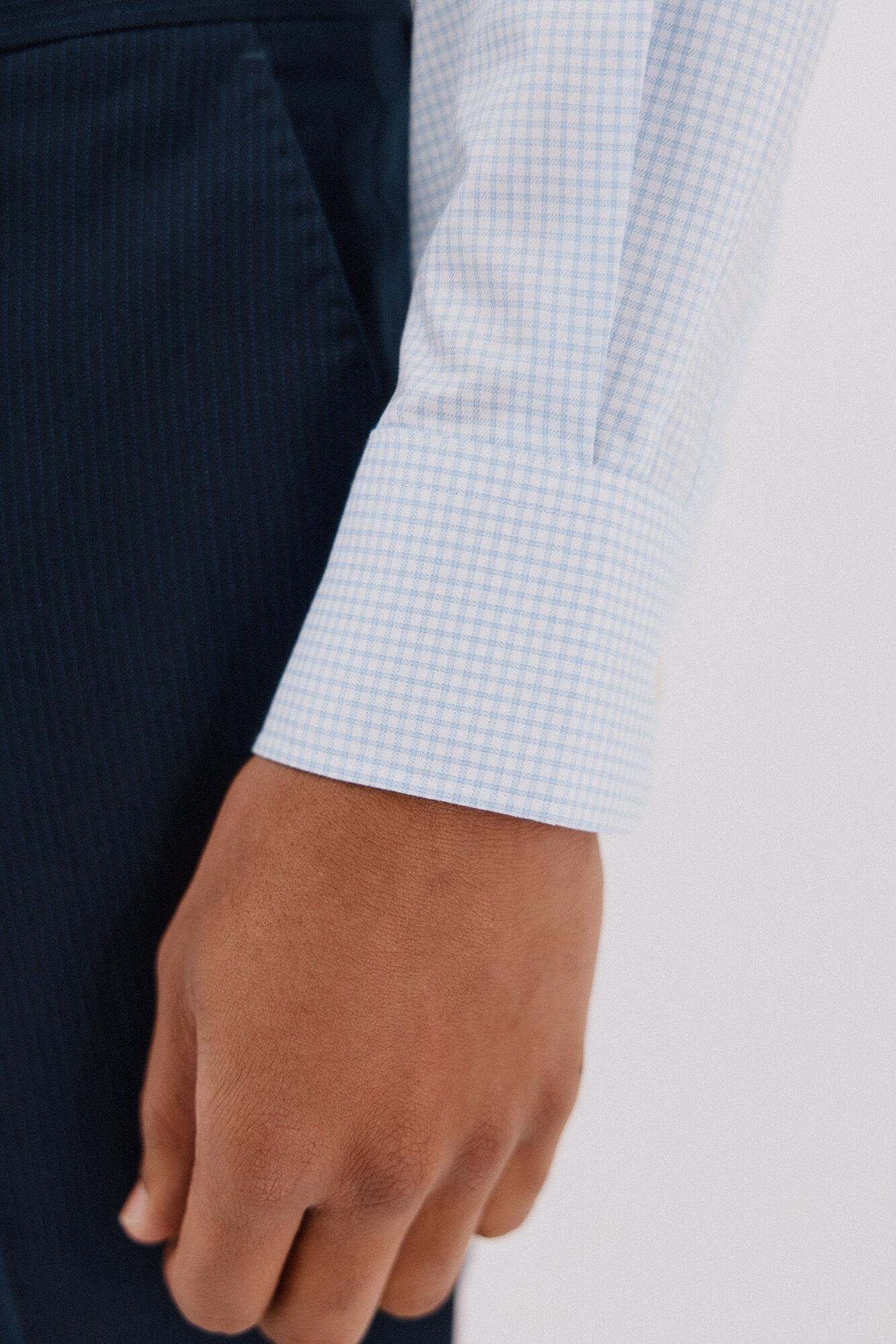 Cortefiel Camisa quadrados f&aacute;cil de engomar