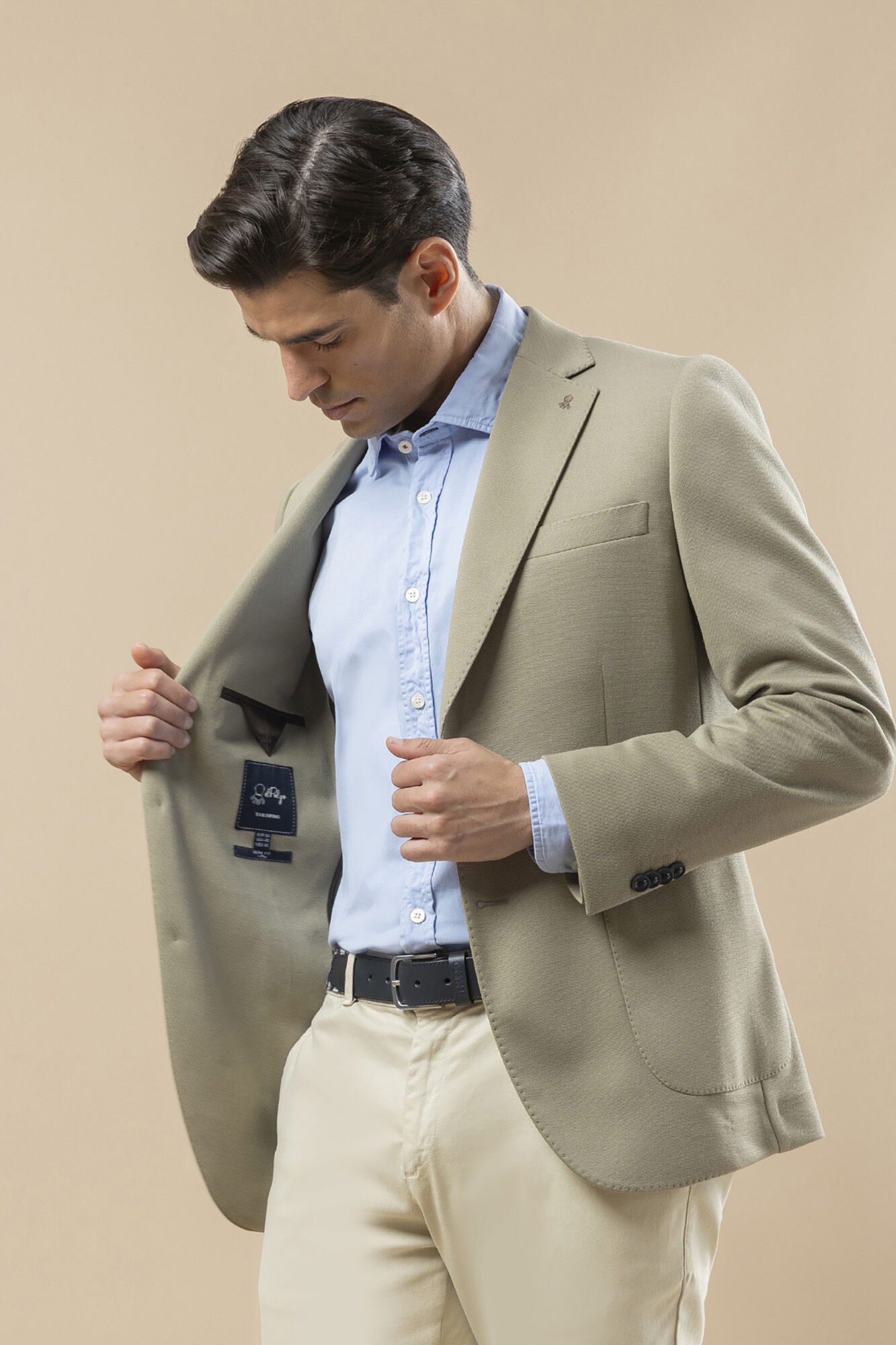 elPulpo Jersey-knit blazer Kaki