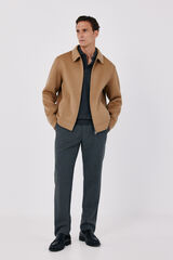 Cortefiel Wool blend jacket Camel