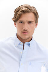 Cortefiel Plain Oxford shirt Blue