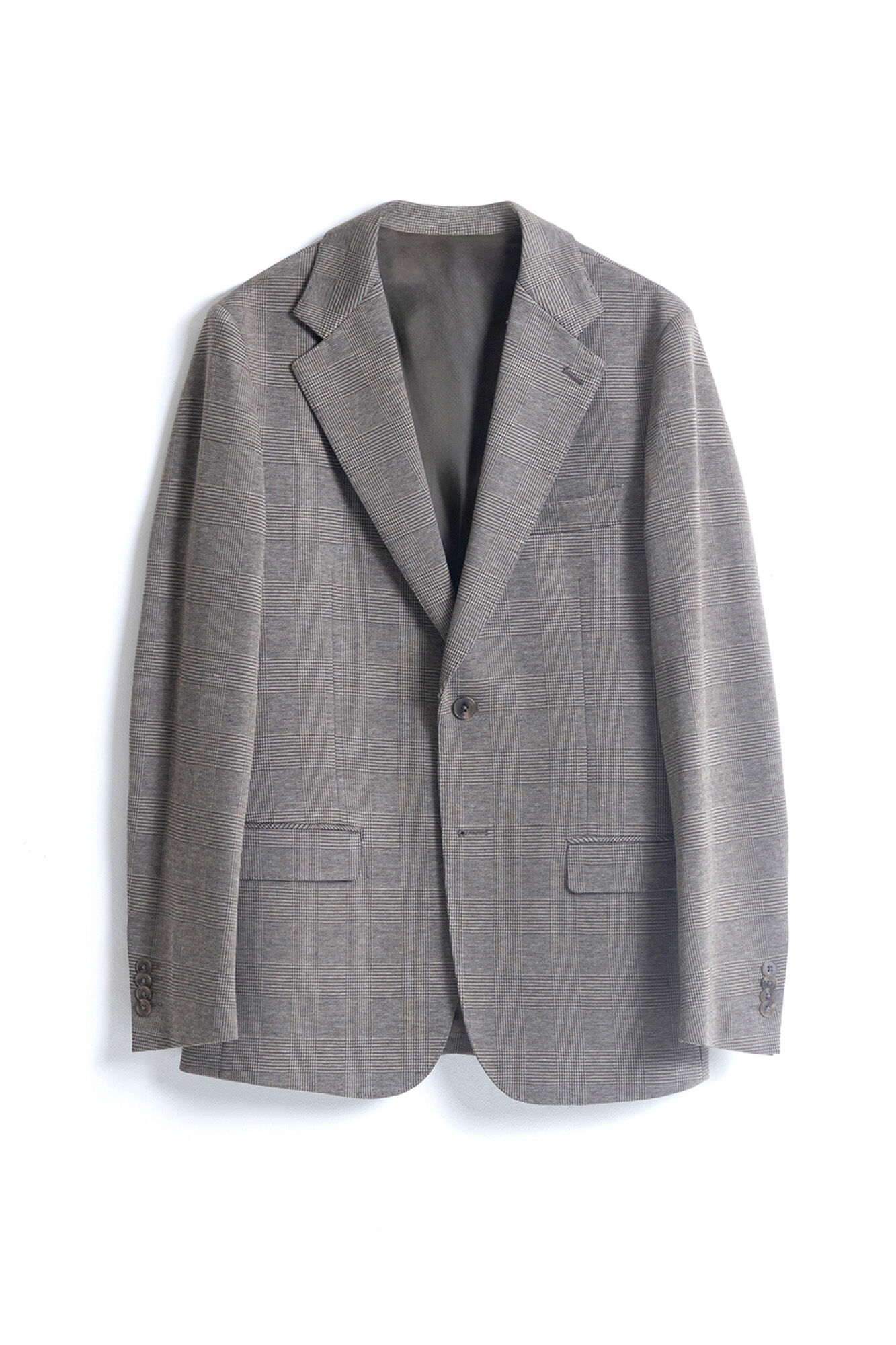 PuroEGO Blazer xadrez gal&ecirc;s slim fit Cinzento