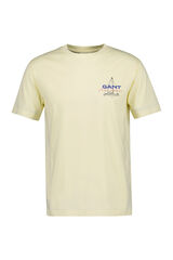 Gant T-shirt gr&aacute;fica Amarelo