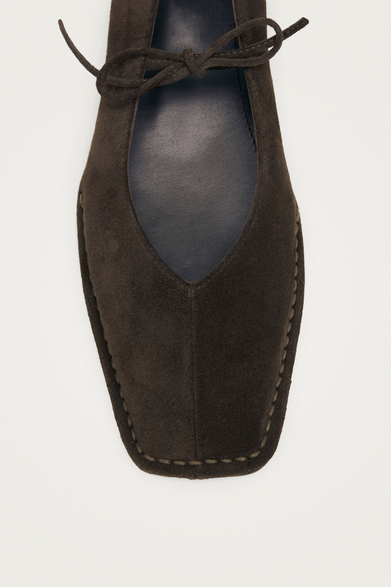 Alohas Sway Suede Leather Ballerinas Brown