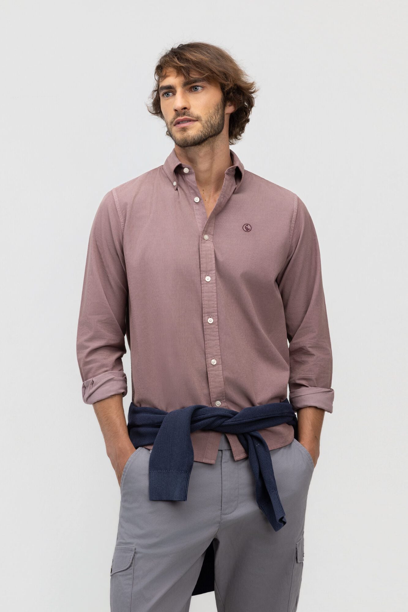 El Ganso Camisa de bombazina Garment Dyed Button Down