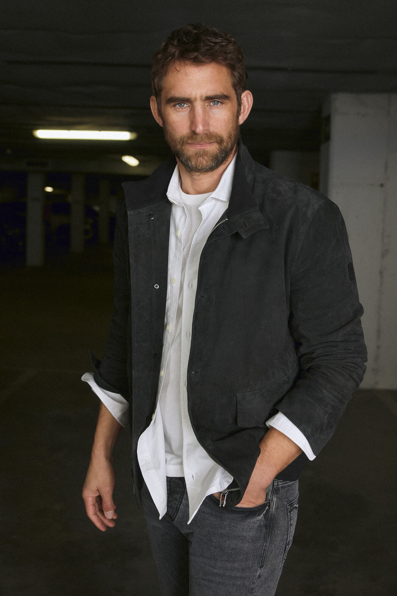 OOTO Suede jacket Grey