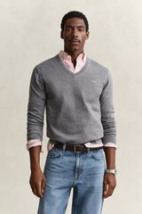 Gant Camisola de gola redonda Cinzento