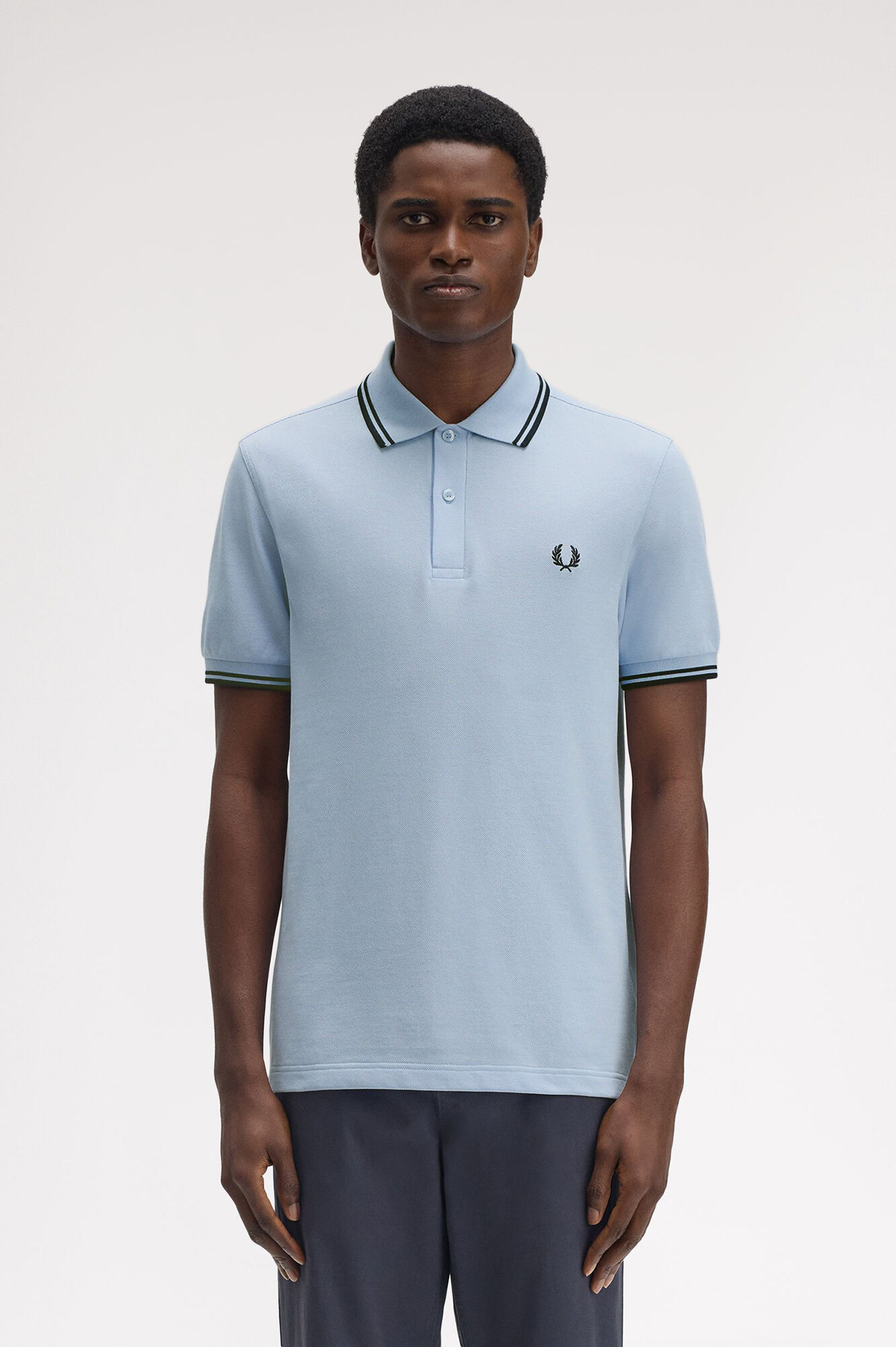 Fred Perry Polo piqu&eacute; masculina de manga curta