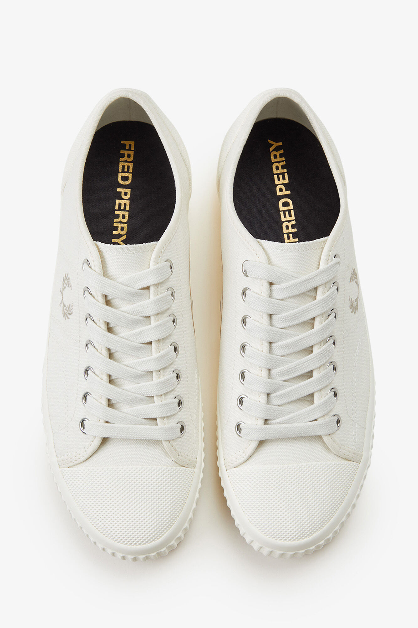Fred Perry Sapatilhas Hughes-low lona Ecru