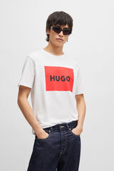 HUGO T-shirt de manga curta Branco