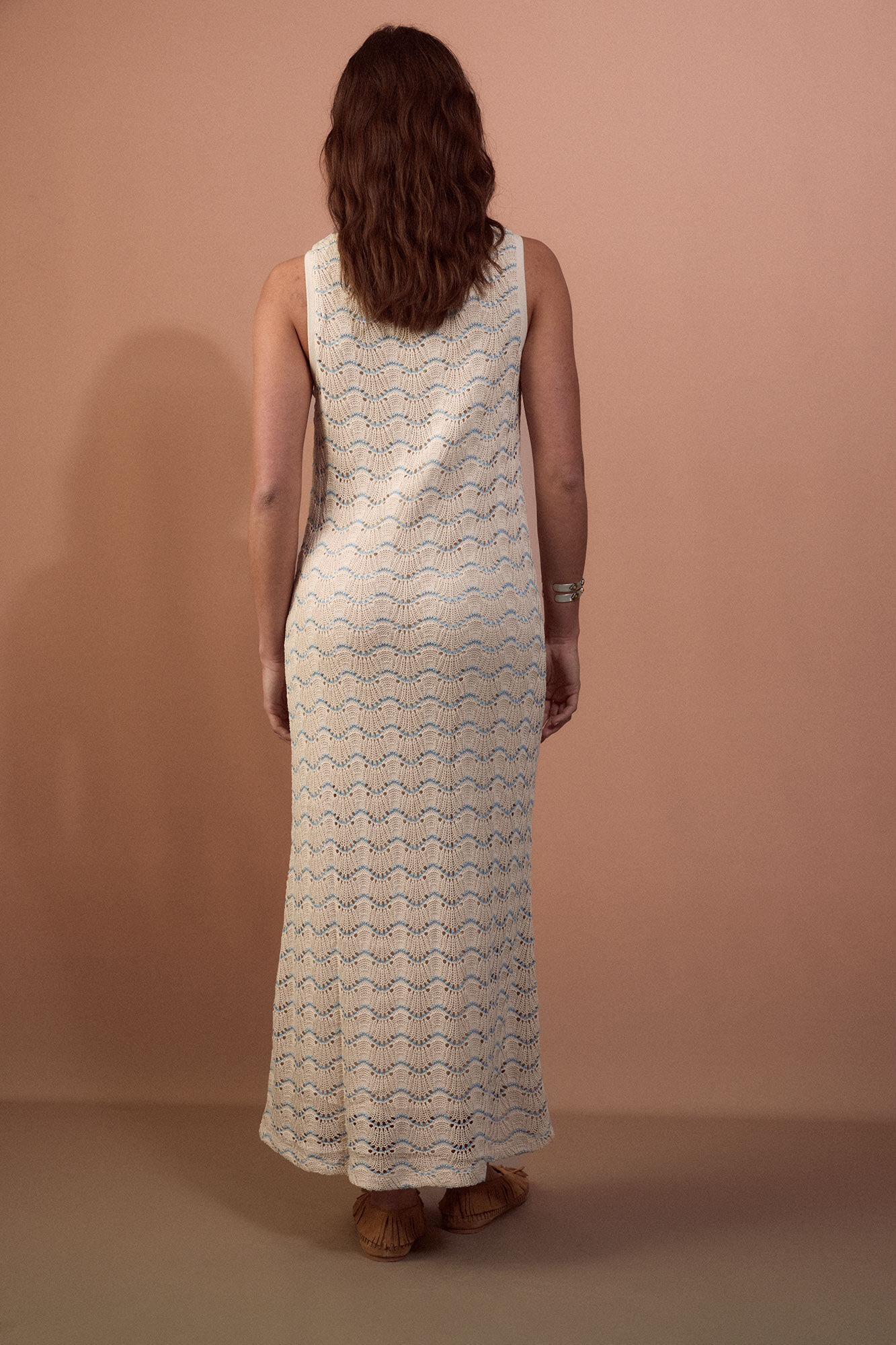 Slowlove Basic structure dress Blue