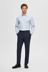 Selected Slim fit suit trousers made from recycled materials Navy