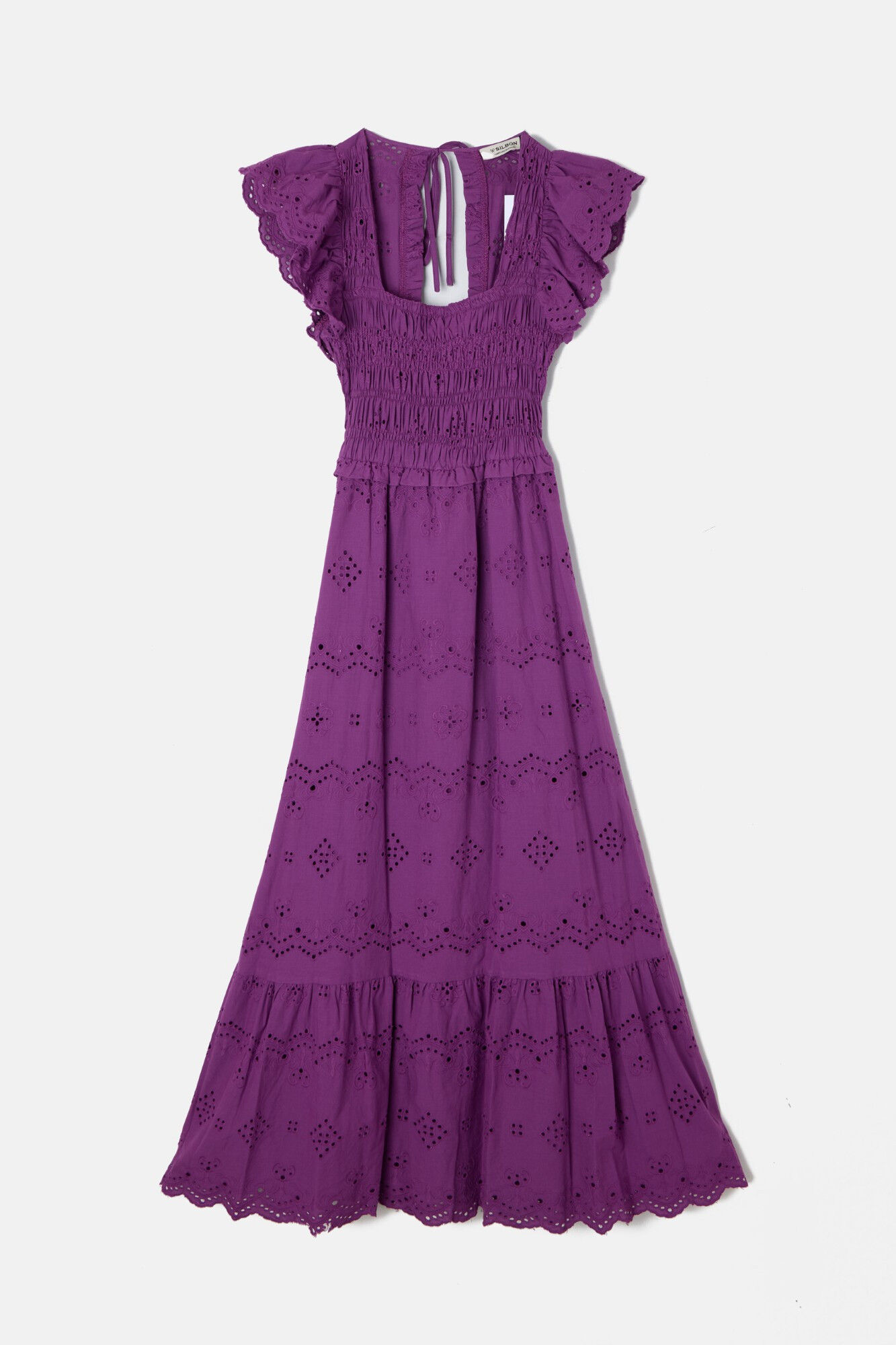 Silbon Vestido calados Morado
