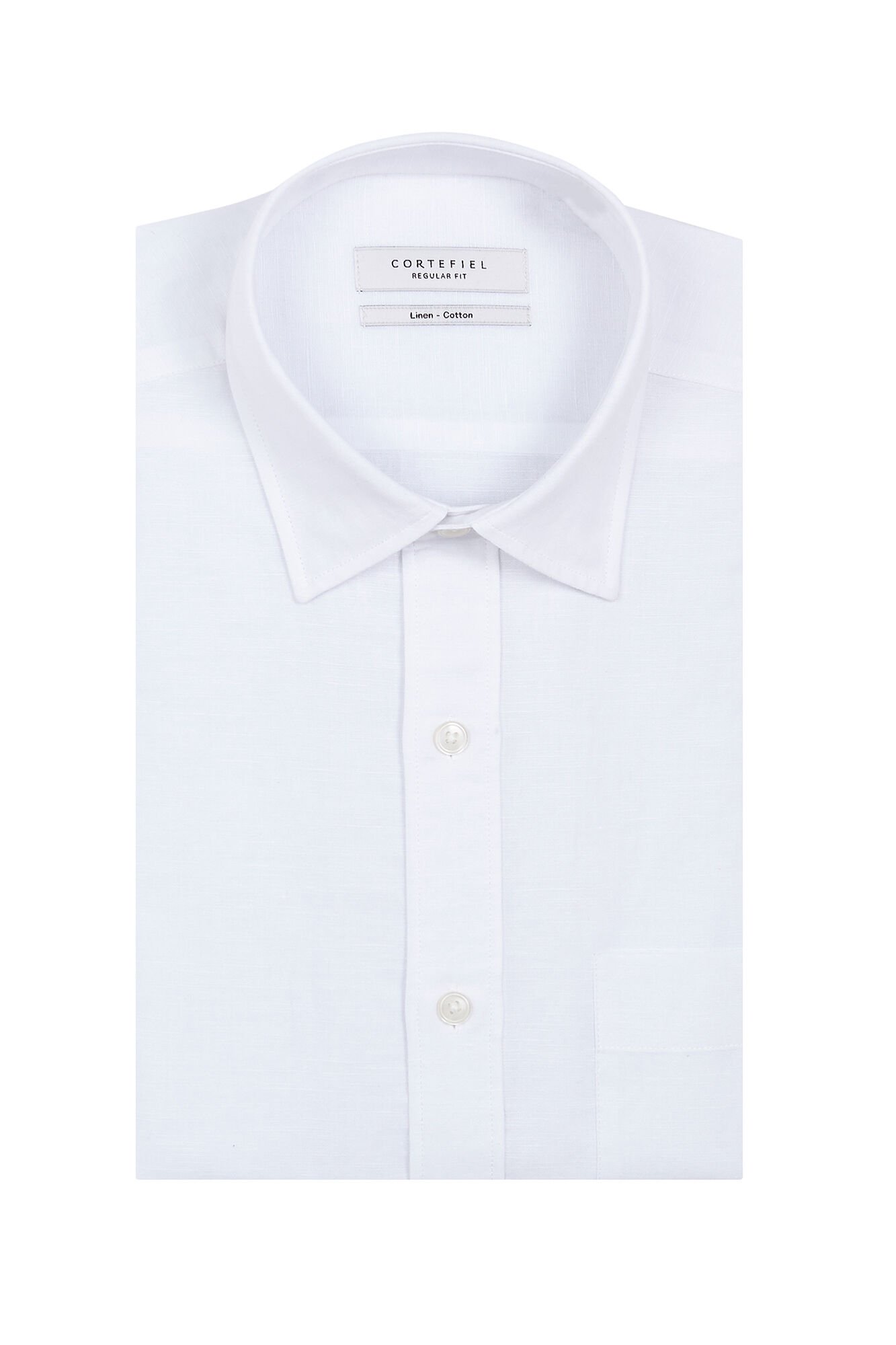 Cortefiel Plain linen cotton shirt