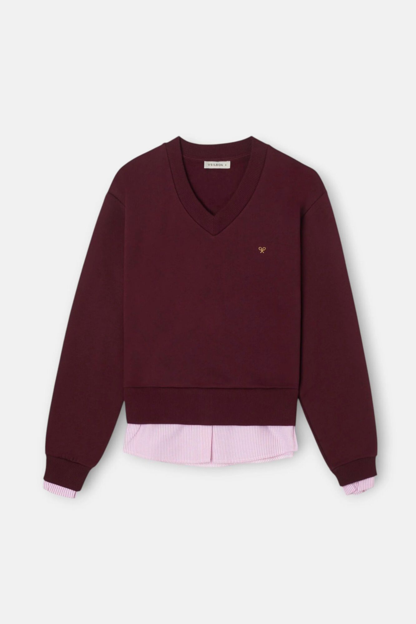 Silbon Sweatshirt de mulher com bainha camiseira Granada