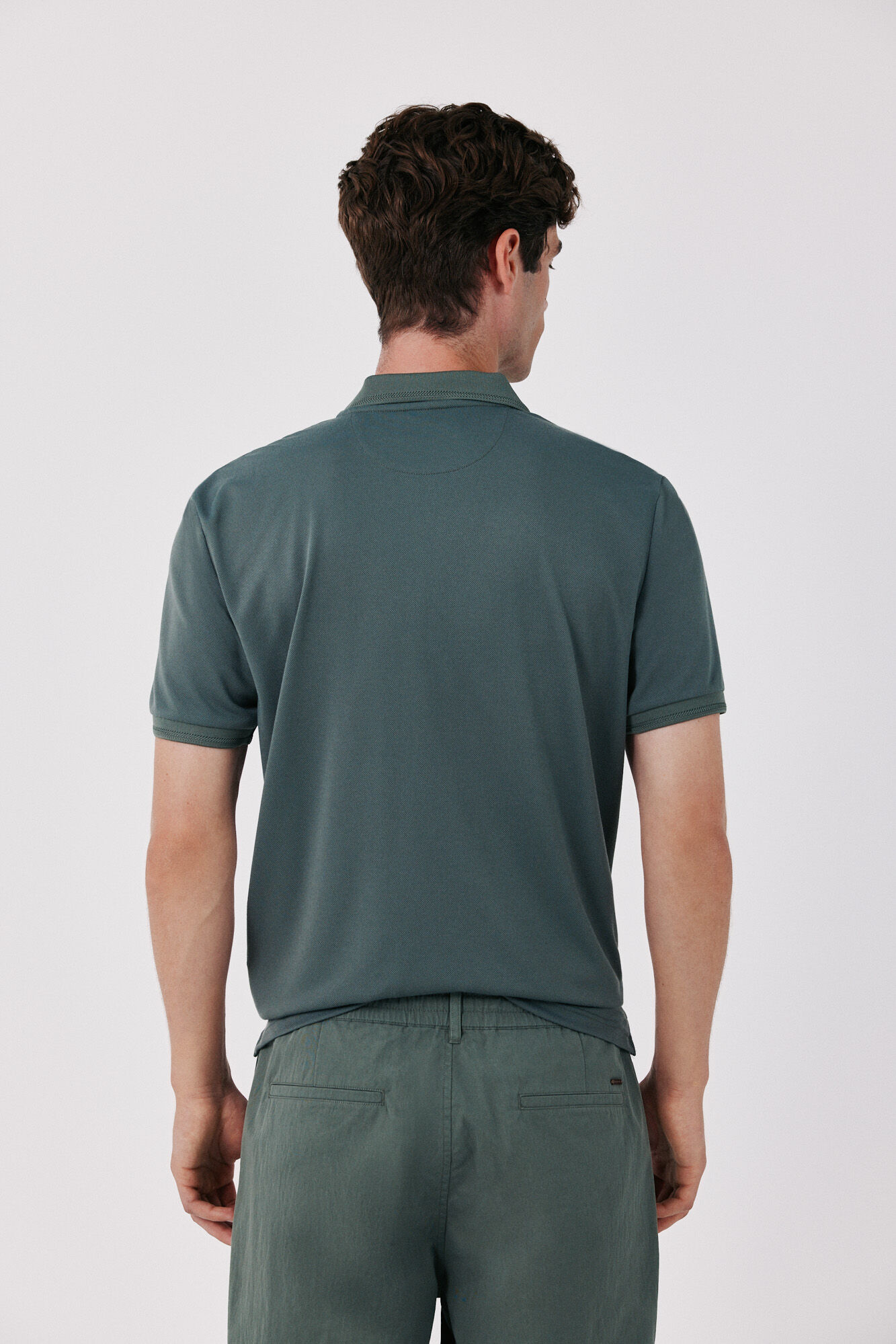 Cortefiel Polo COOLMAX&reg; piqu&eacute; Verde