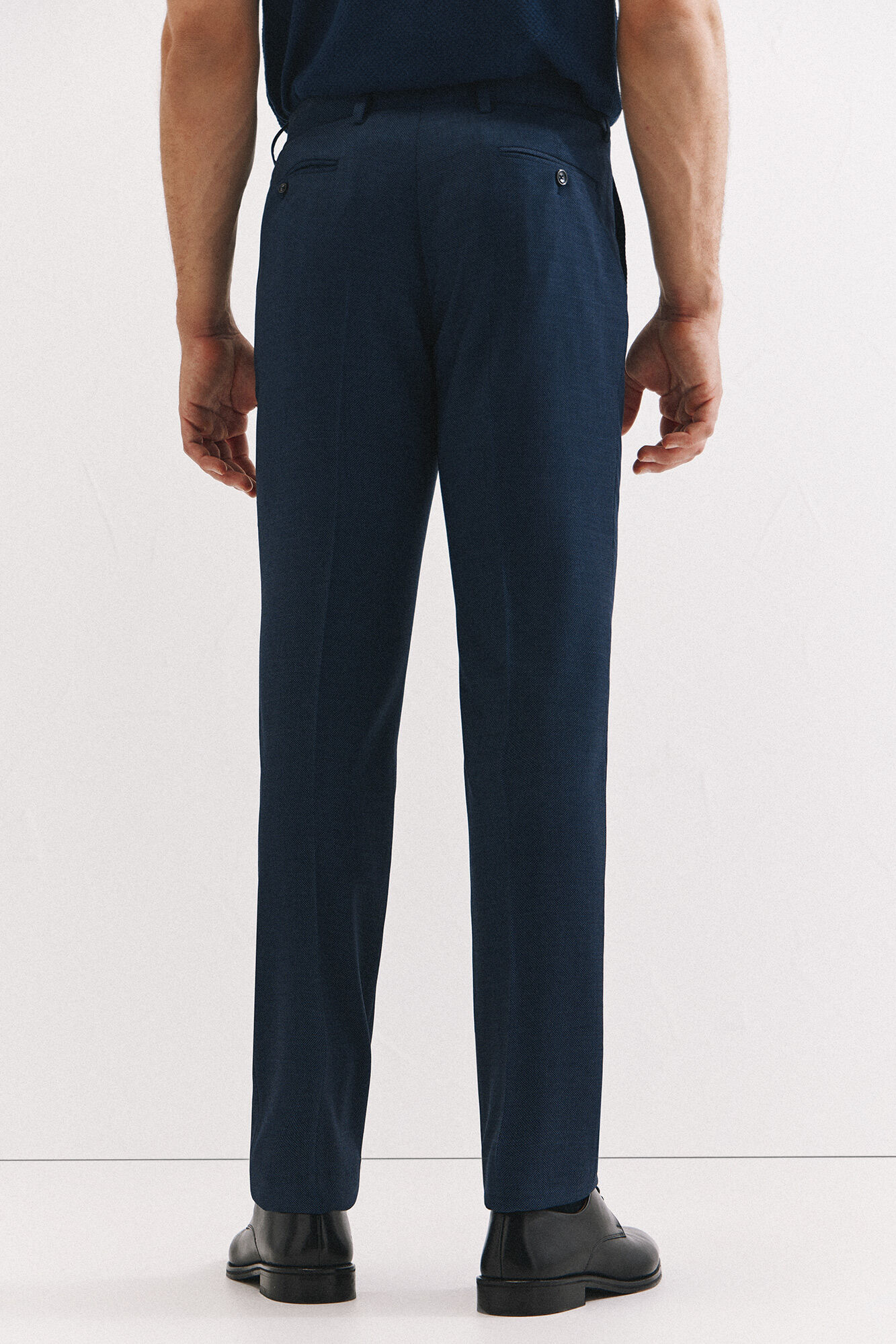 Cortefiel Pantal&oacute;n ojo de perdiz coolmax Azul