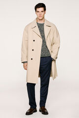 Selected Organic cotton trench coat  Beige