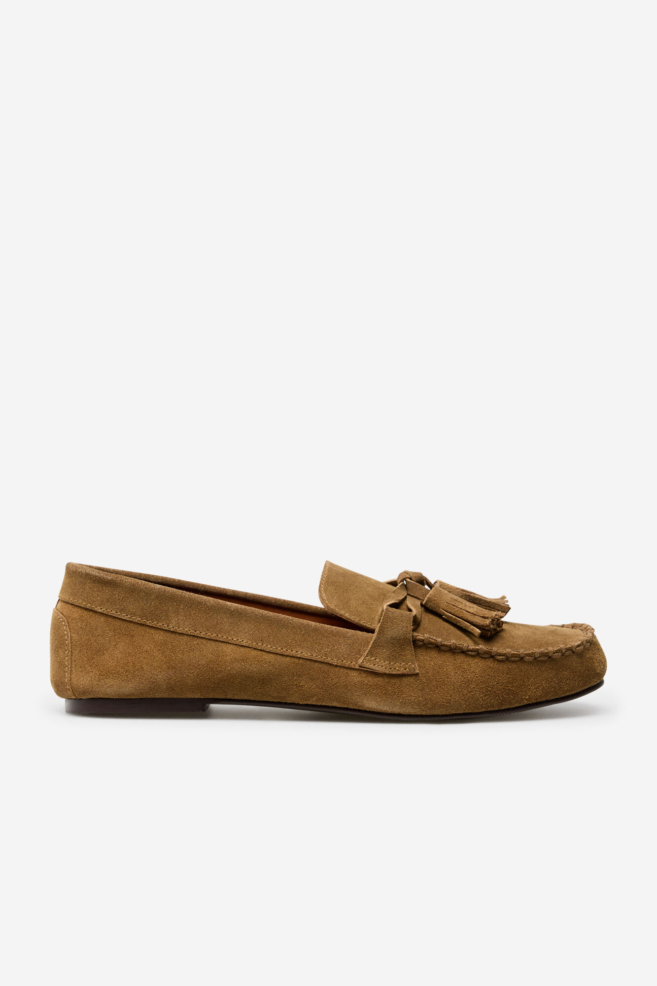Cortefiel split leather tassels loafer