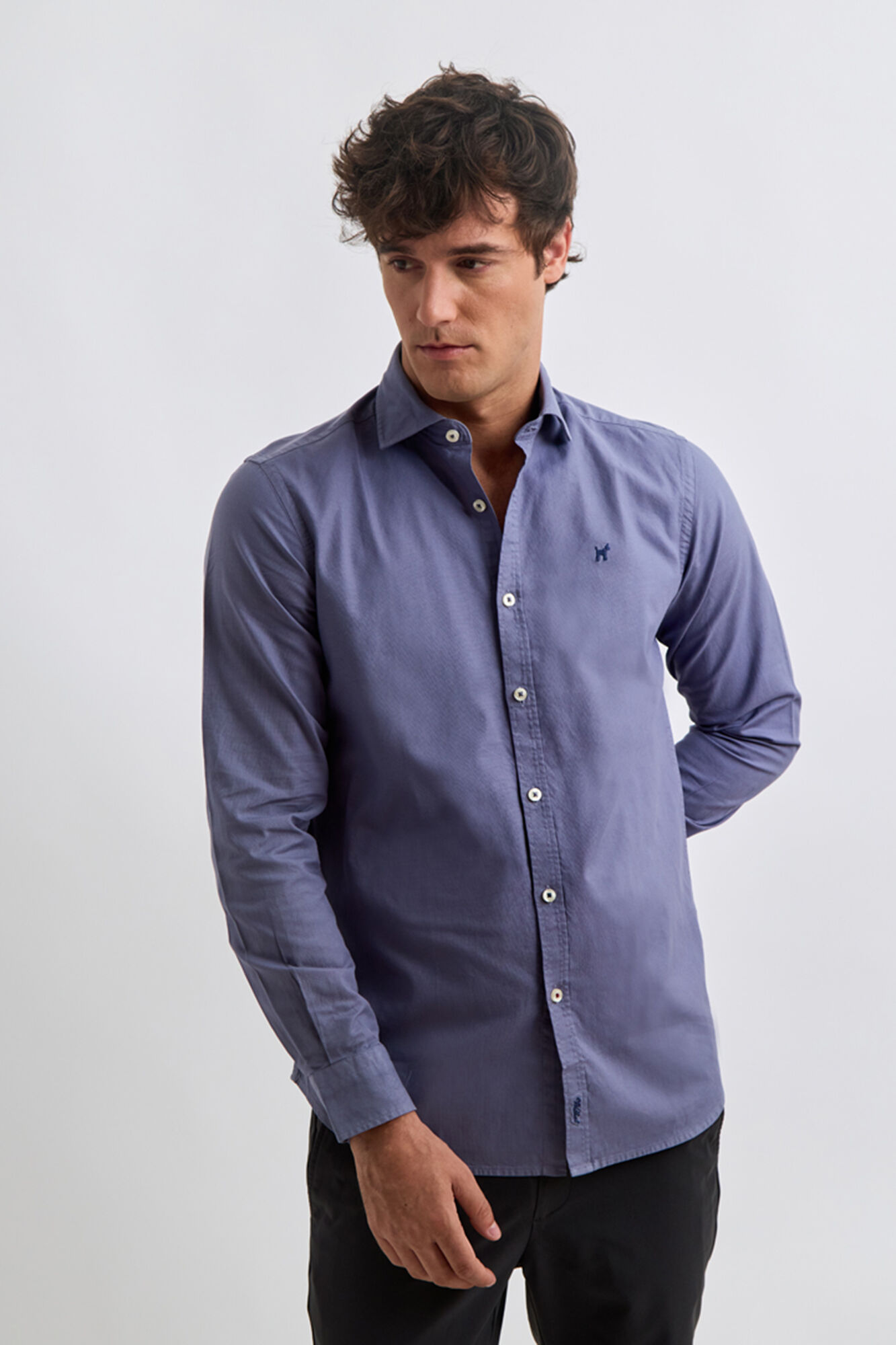 Williot Micropiqu&eacute; Shirt Blue