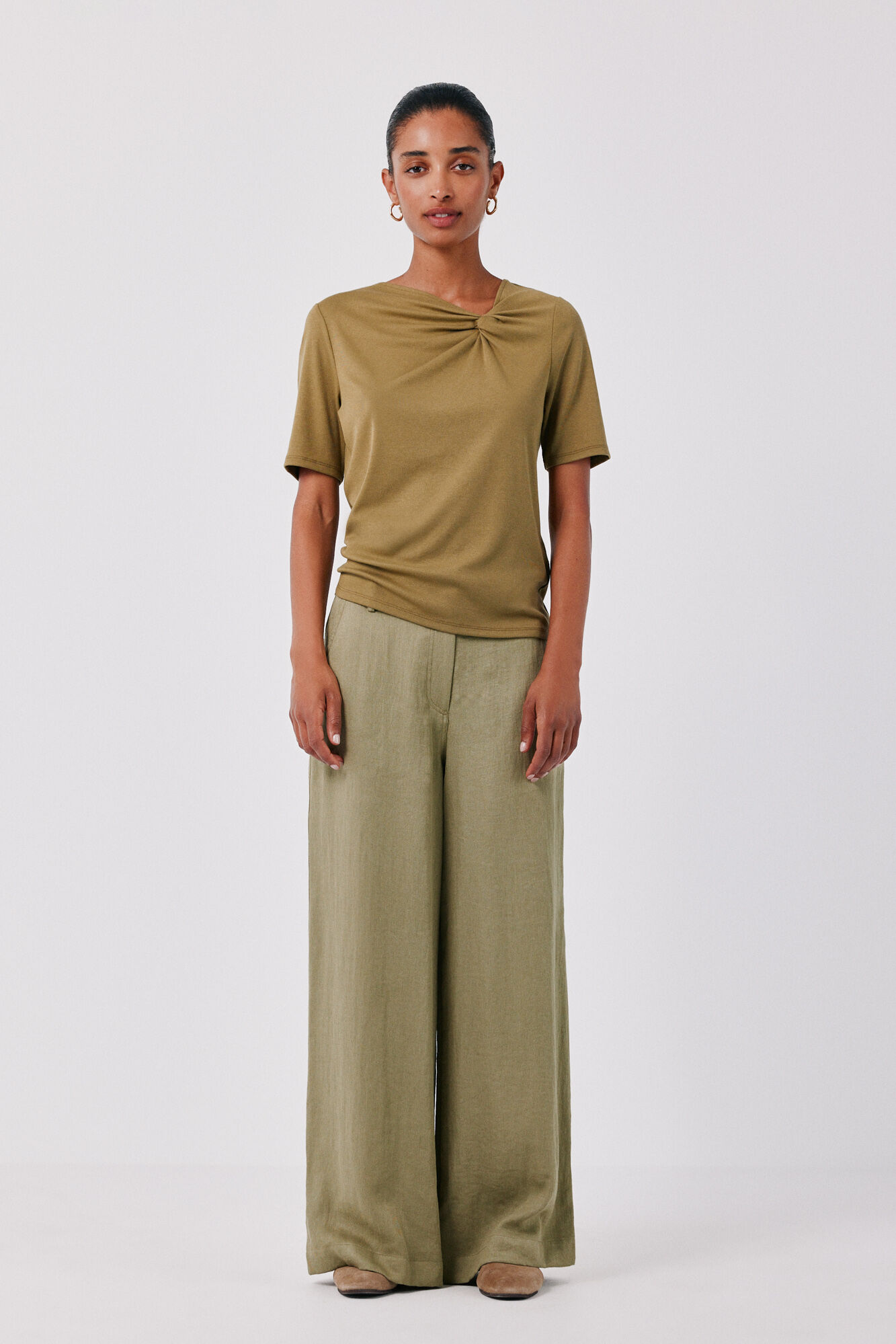Cortefiel Knot neckline T-shirt