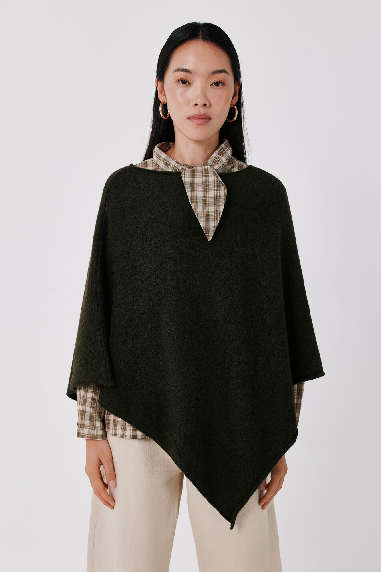 Cortefiel Poncho tacto suave