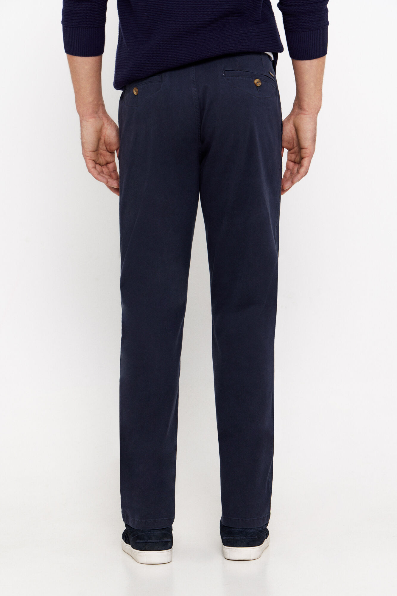 Cortefiel Pantal&oacute;n chino regular fit Azul marino
