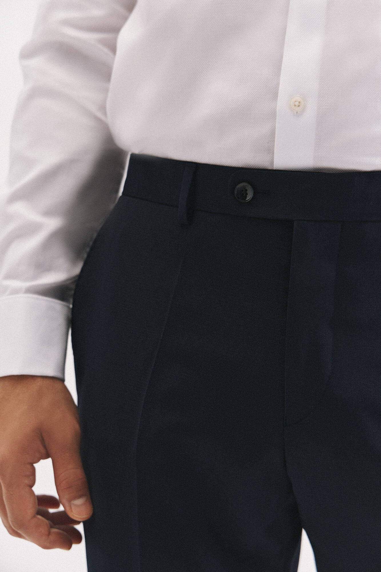 Cortefiel Cal&ccedil;as marinhas slim fit Azul