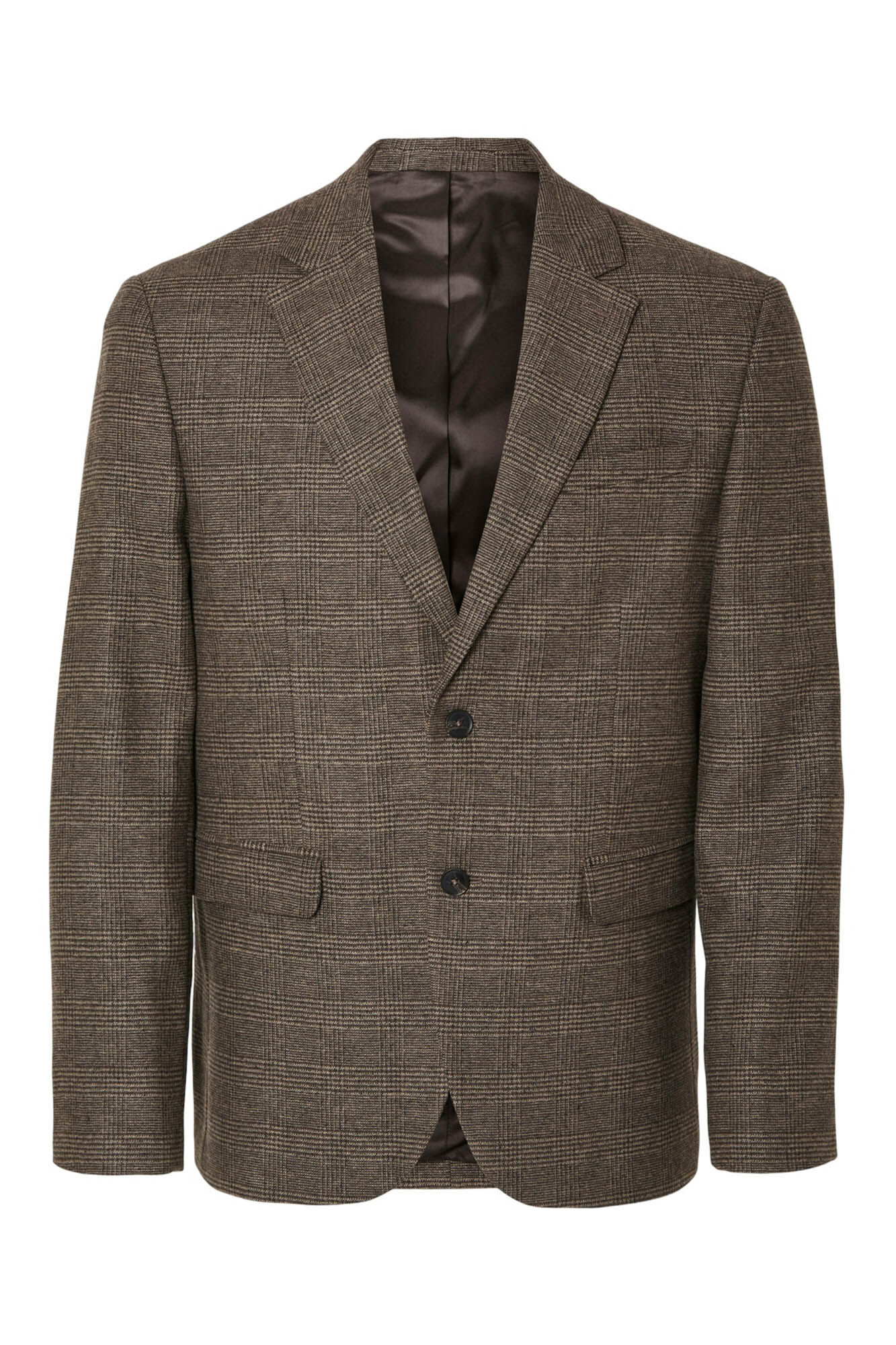 Selected Slim fit wool blazer Nude