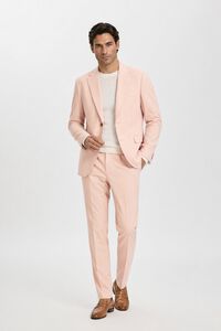 Selected Cal&ccedil;a de vestir slim em viscose