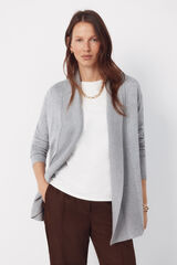 Cortefiel Cardigan with shawl neckline Grey