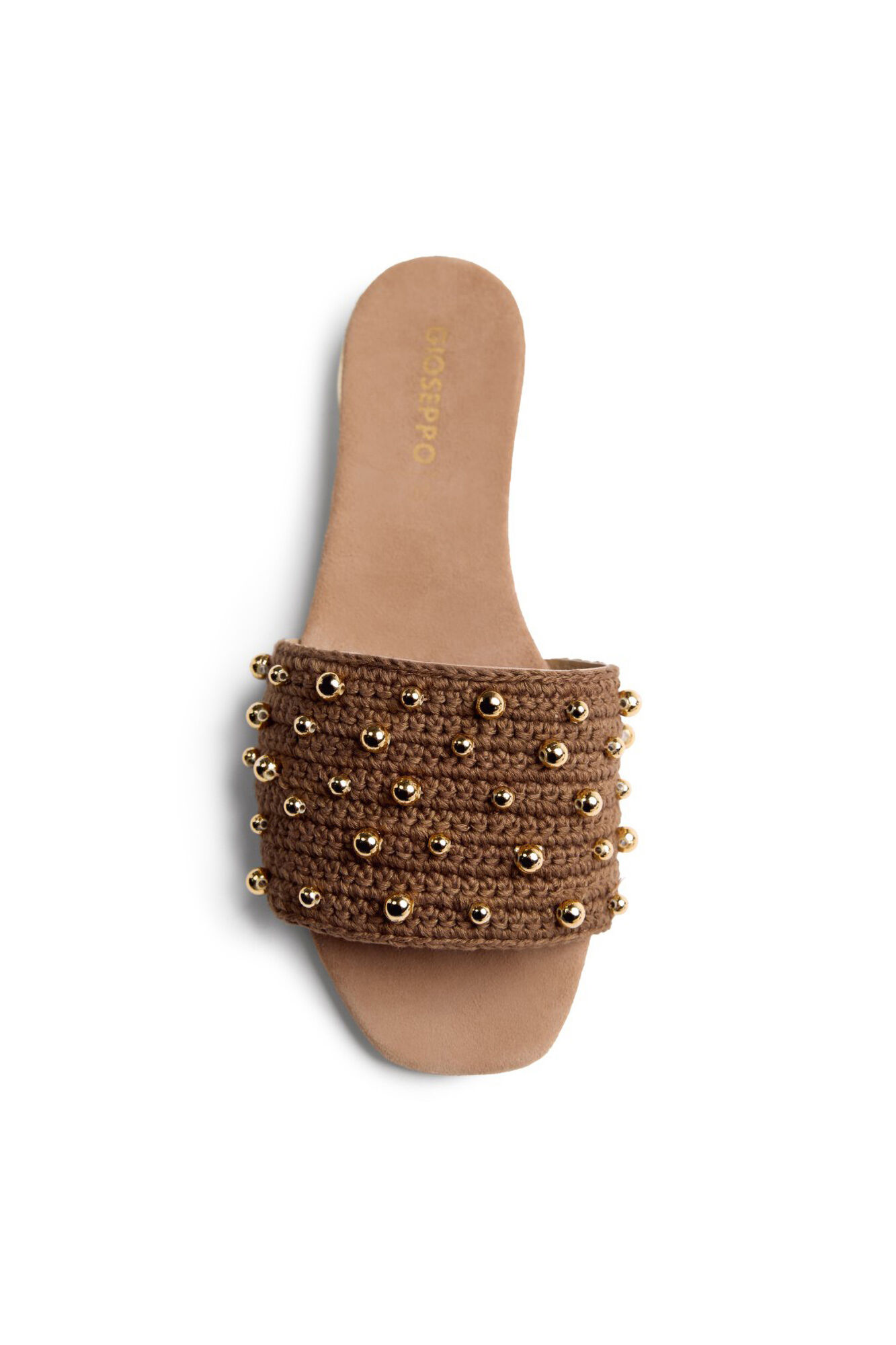 Gioseppo Sand&aacute;lias de crochet e contas perrinton Castanho