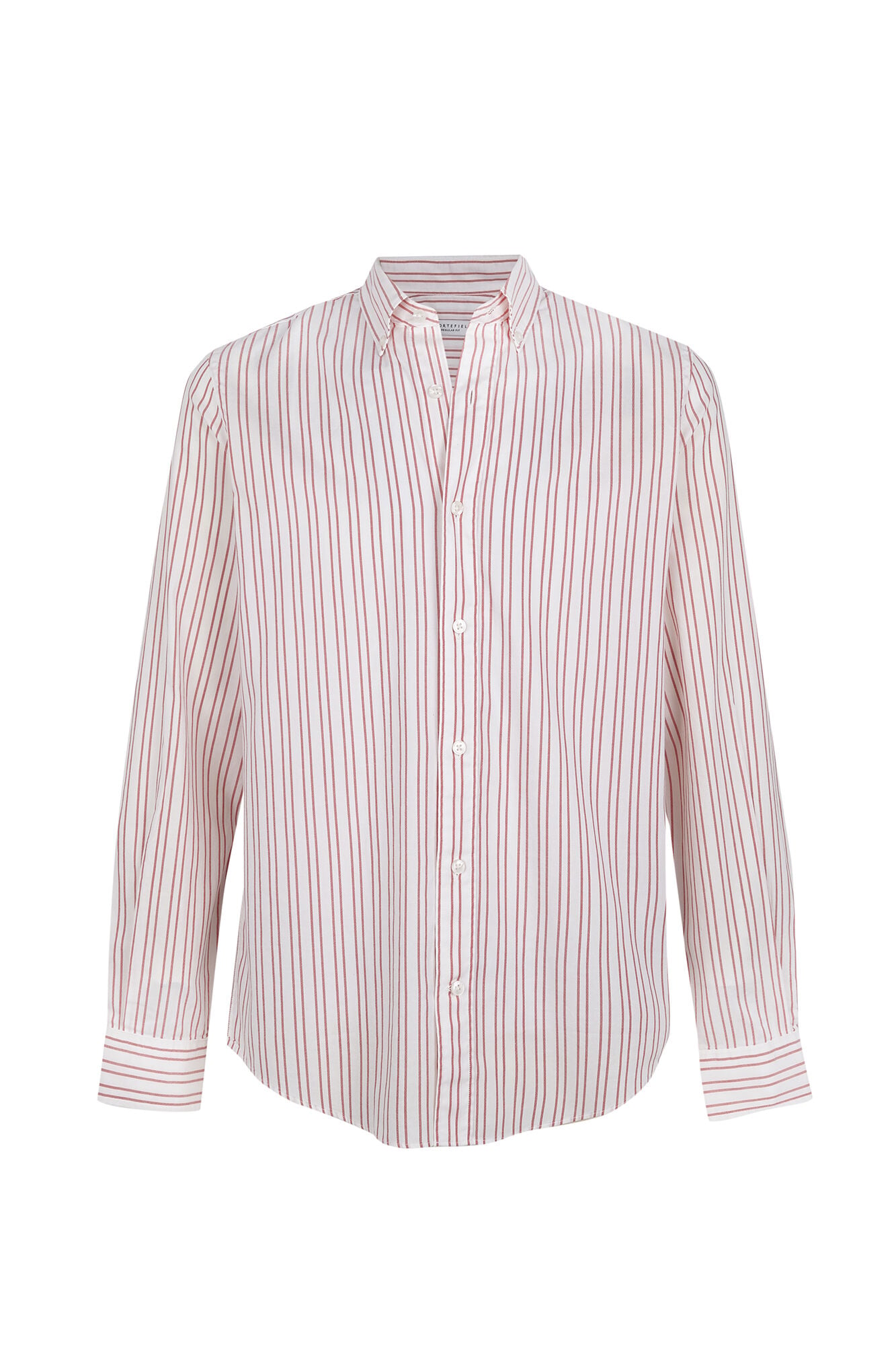 Cortefiel Camisa de riscas oxford leve Vermelho