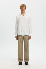 Selected Linen blend shirt White
