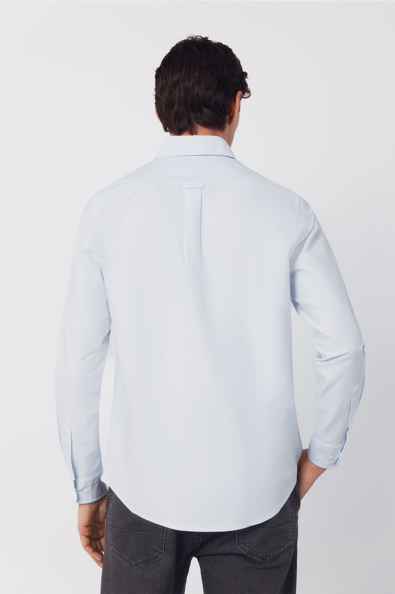 Cortefiel Candle stripe oxford shirt Blue