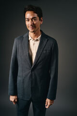 OOTO Americana traje algod&oacute;n coordinado Azul marino