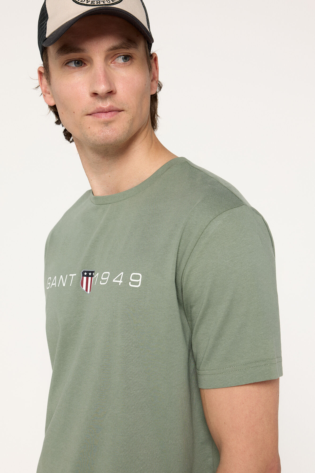 Gant T-shirt 100% algod&atilde;o Verde