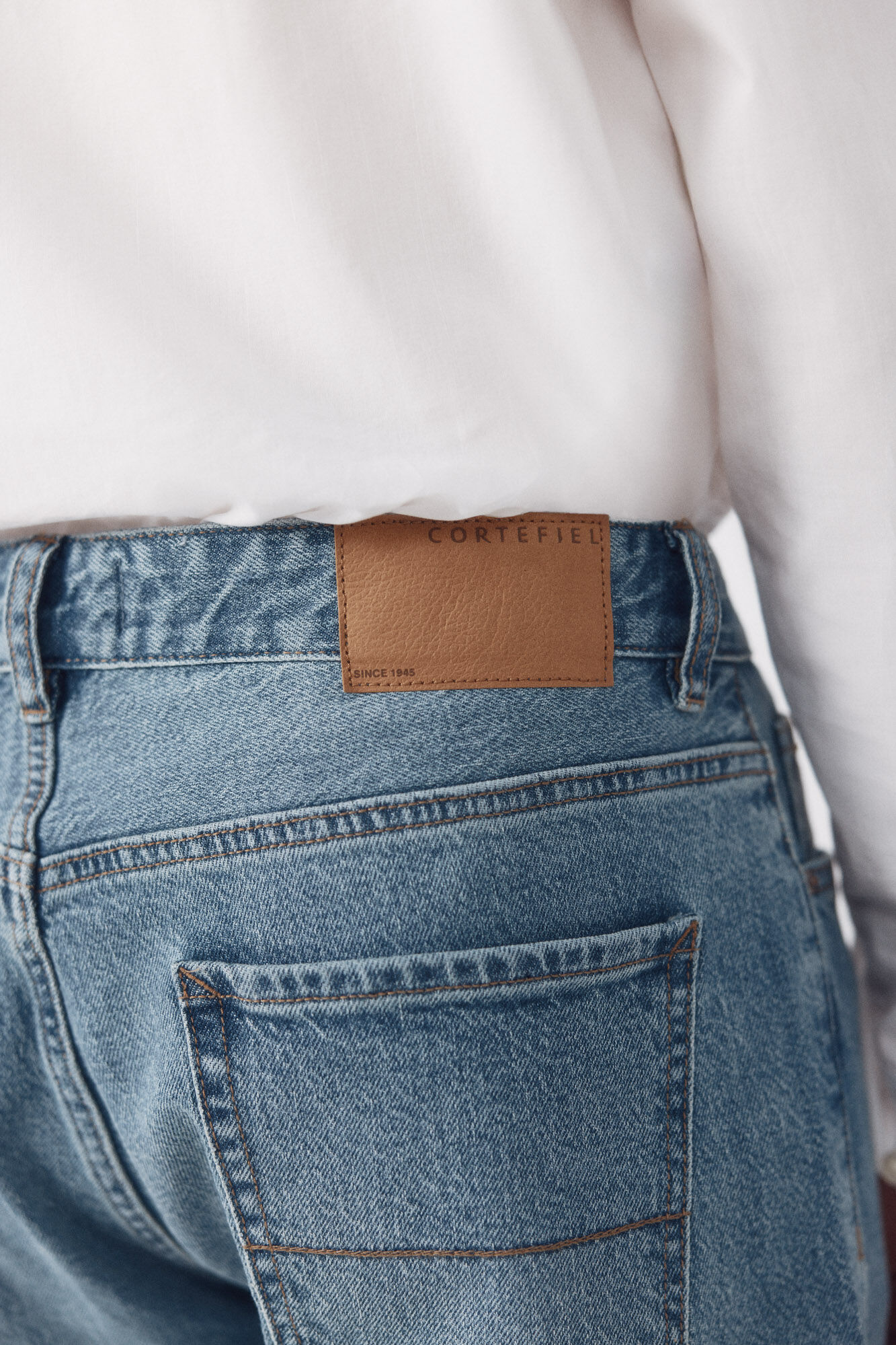 Cortefiel Slim fit jeans Blue