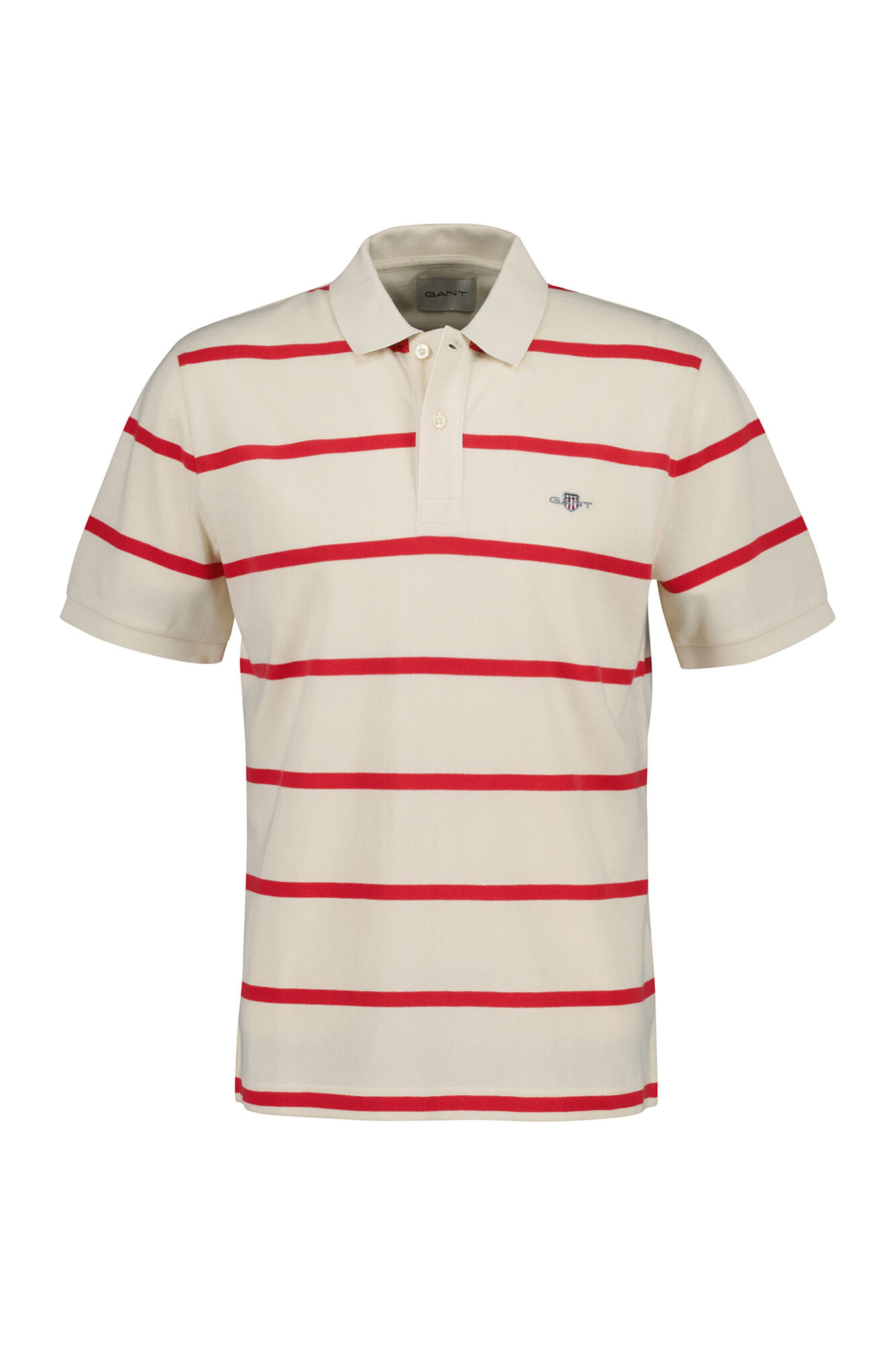 Gant Polo com micro padr&atilde;o Ecru