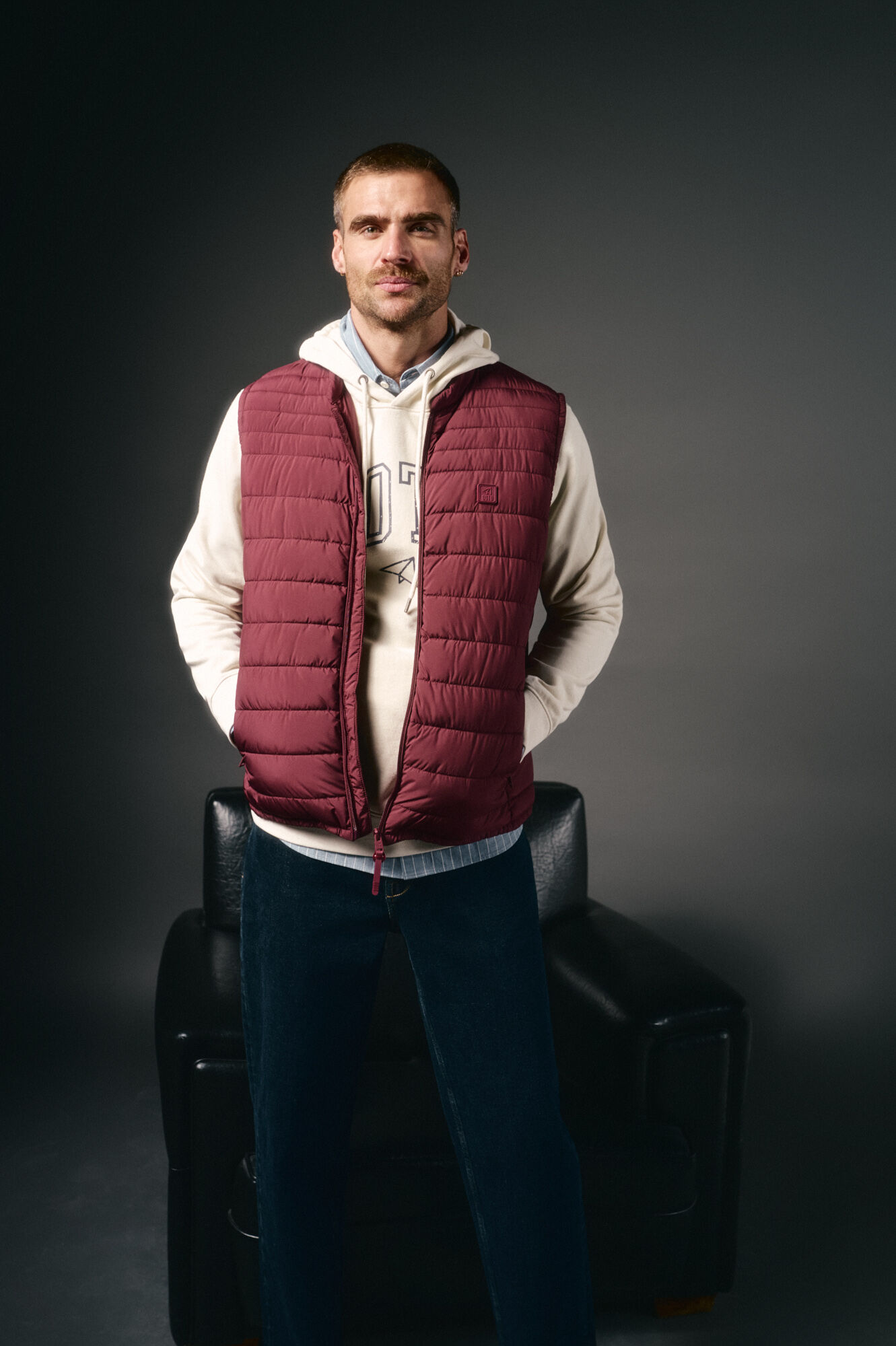 OOTO Chaleco acolchado ultralight Granate