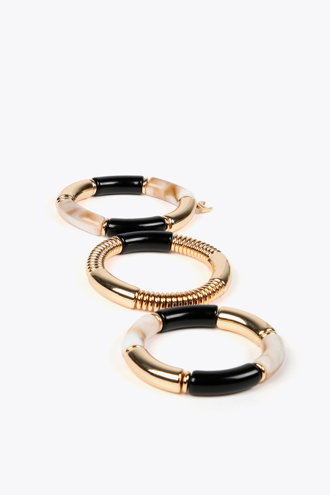 Lola Casademunt Pack pulseras con piezas acr&iacute;licas Multicolor