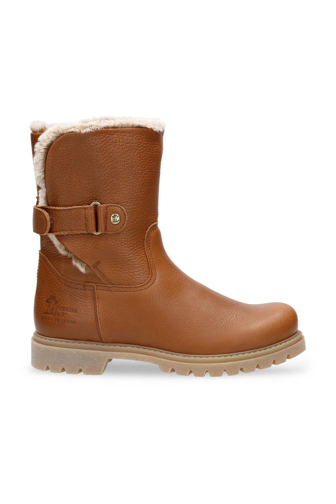 Panama Jack Botas de pele com forro de pele quente Castanho